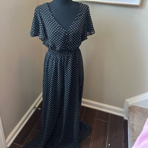 Eliza J 6 Maxi Dress Polka Dot
